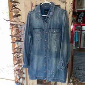 Liverpool jean 3/4 length jean coat jacket